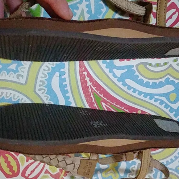 Rainbow T Strap Braided Sandals - Picture 6 of 6